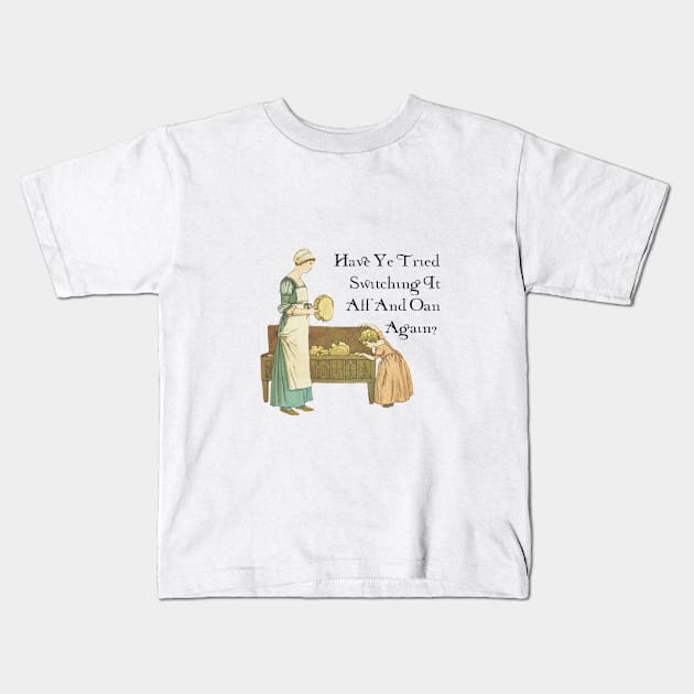 Aff and Oan again Kids T-Shirt by ThistleRosep